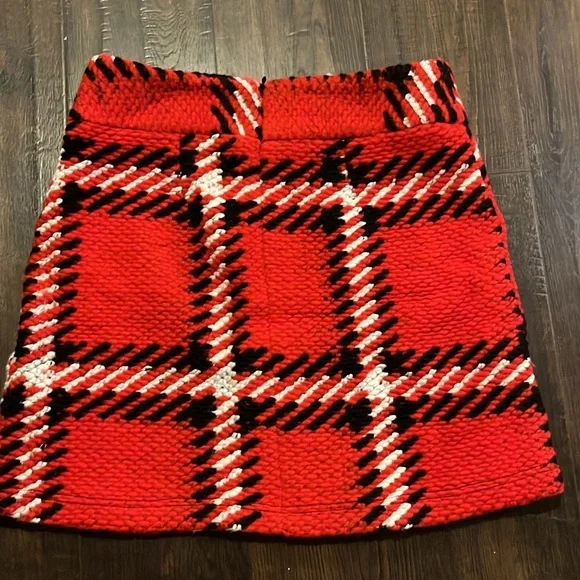 Topshop Thick Wooly Mini Skirt (Size 8) - Picture 4 of 7